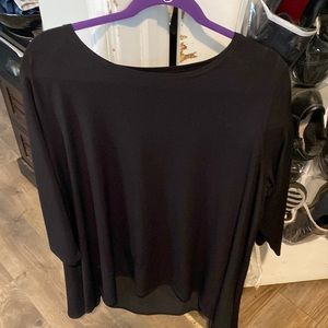 Alfani flowing tunic. Black. Size 3x